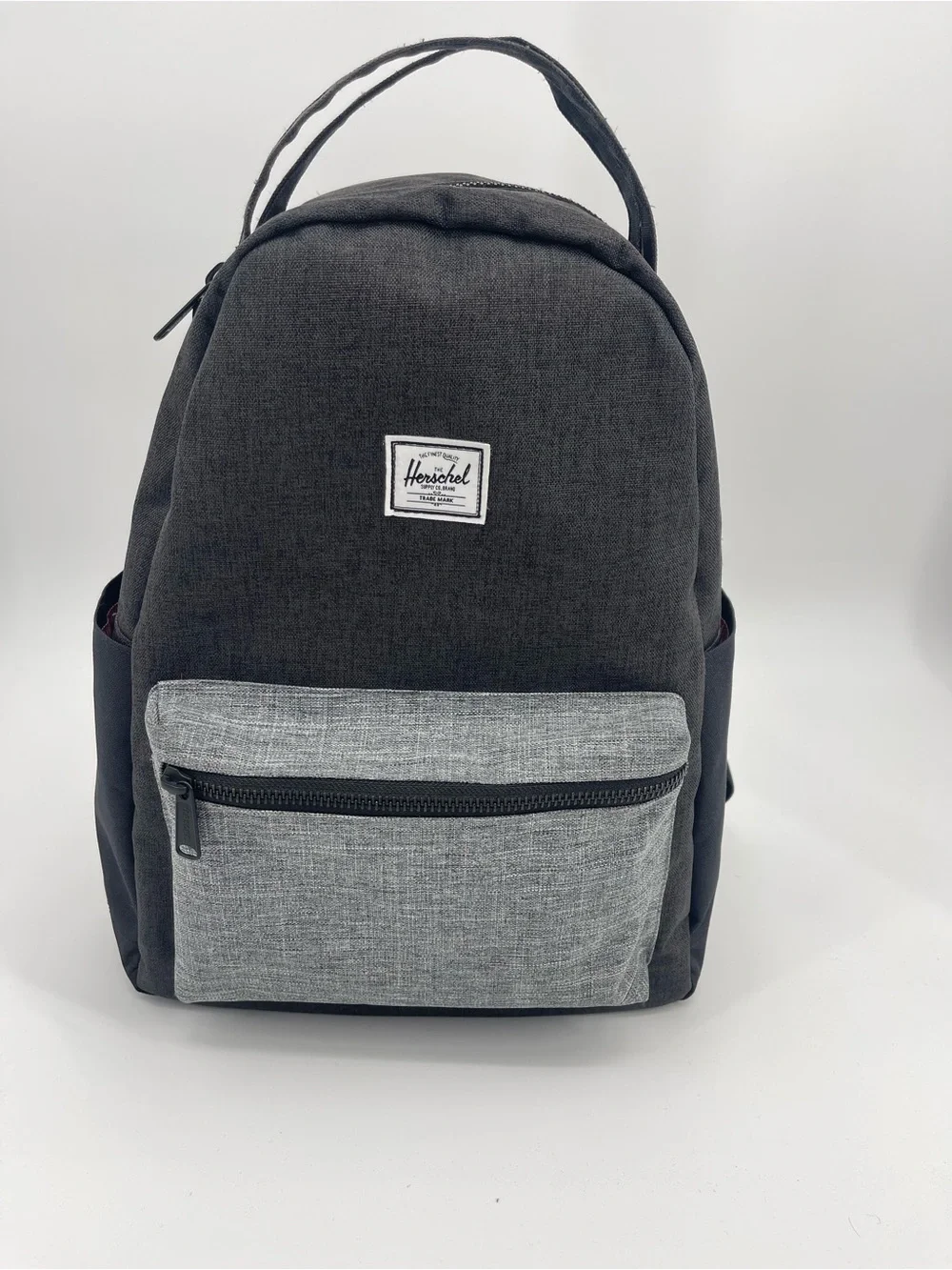 Herschel Nova Mid-Volume Two-Tone Charcoal Grey Backpack Trendy Classic Quality